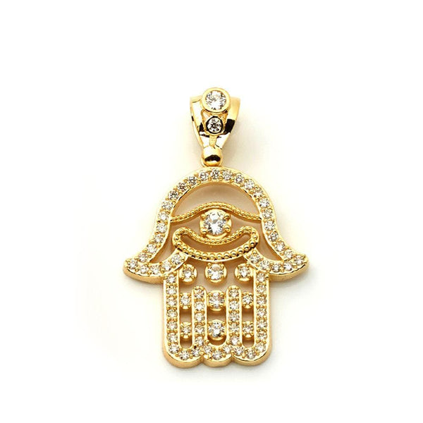 Yellow Gold Hamsa Pendant