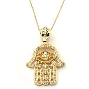 Yellow Gold Hamsa Pendant