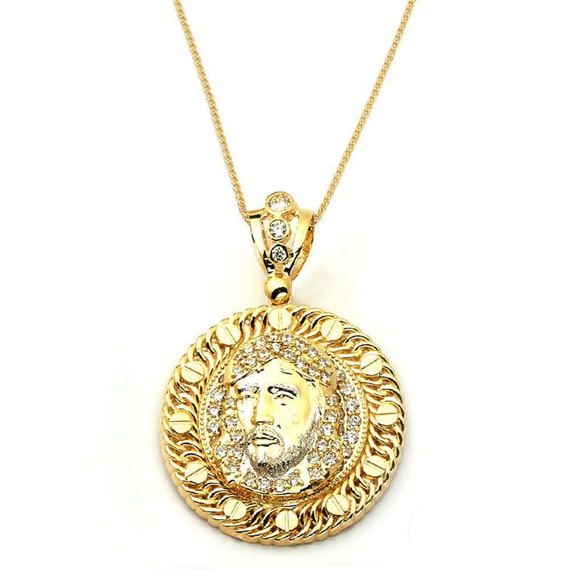 10K Yellow Gold Jesus Fashion Pendant – Jawa Jewelers