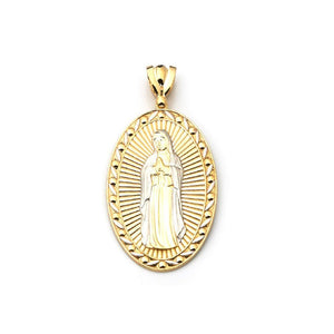 gold religious pendant necklace