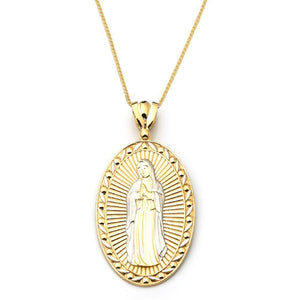 gold religious pendant necklace