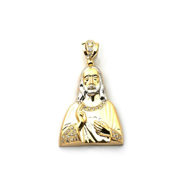 gold religious pendant necklace