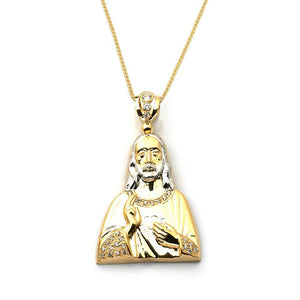 gold religious pendant necklace