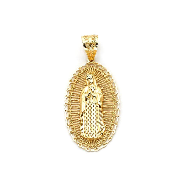 gold religious pendant necklace