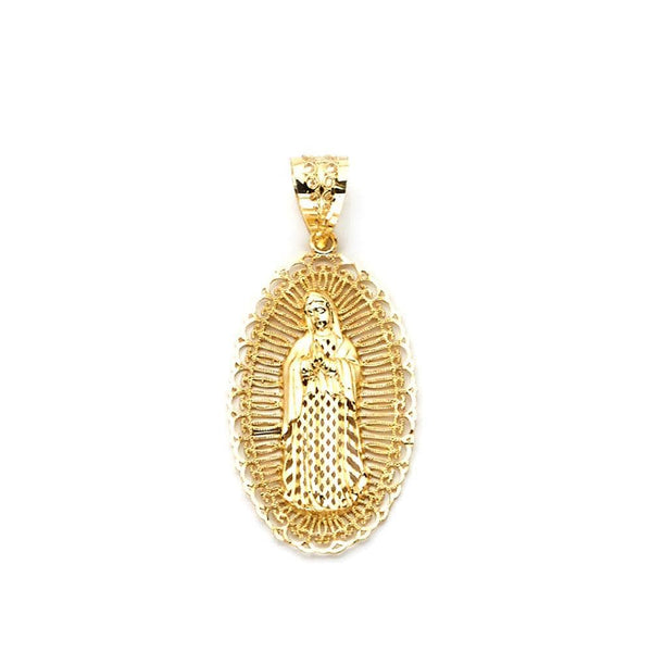 gold religious pendant necklace