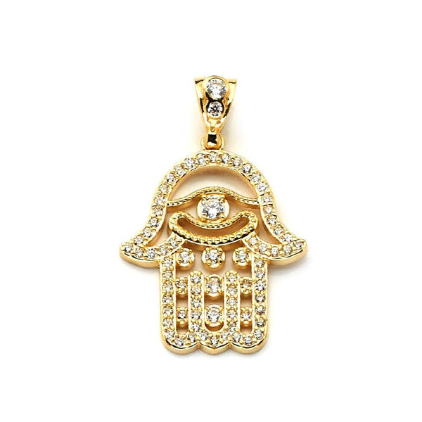 Yellow Gold Hamsa Pendant