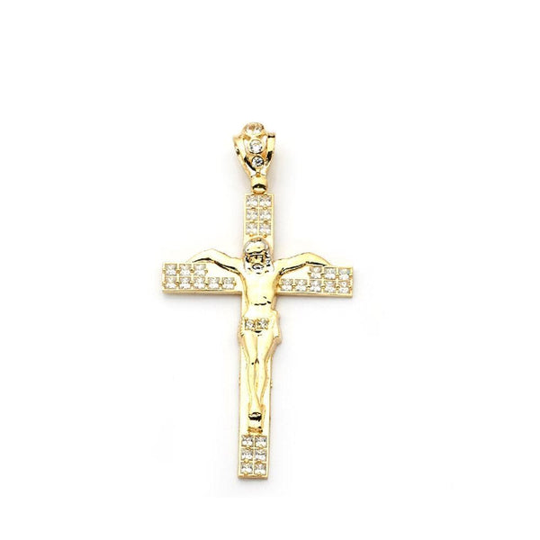 gold cross pendant necklace