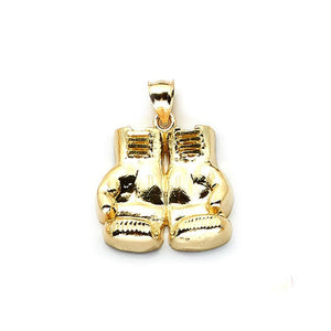 gold boxing gloves pendant