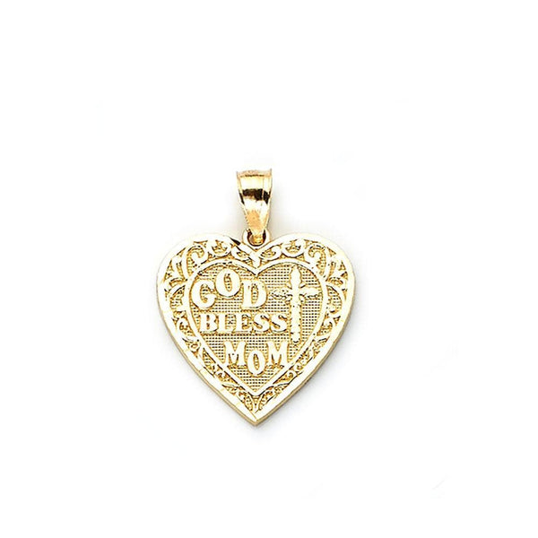 gold mom pendant