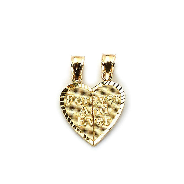 heart shape pendant in gold