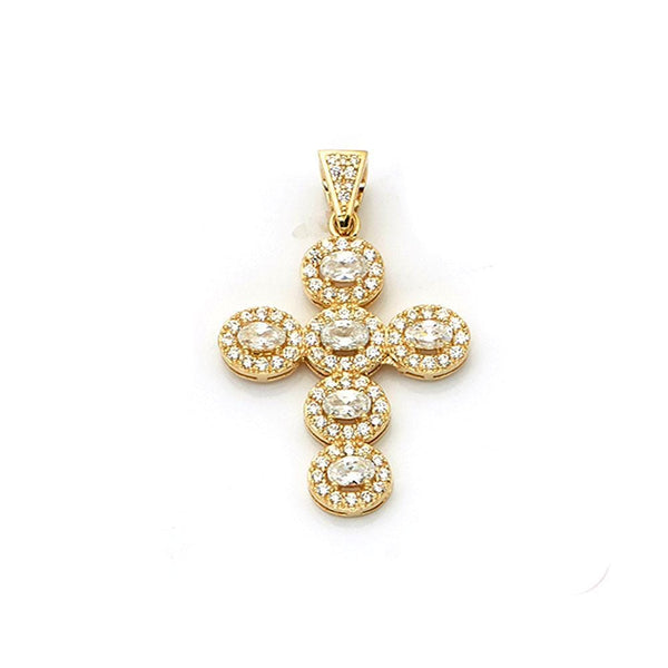 gold cross pendant necklace