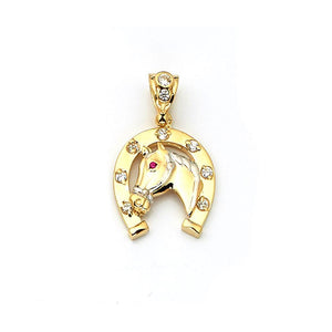 yellow gold pendant necklace