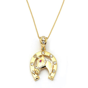 yellow gold pendant necklace