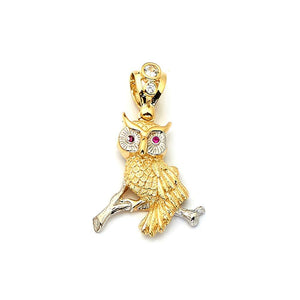 gold owl pendant