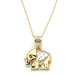 gold elephant pendant