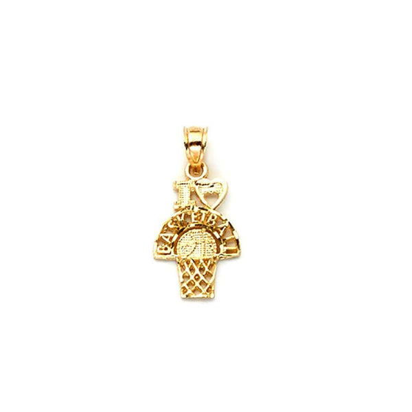 yellow gold pendant necklace