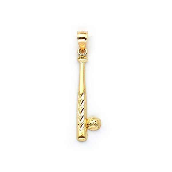 gold baseball pendant