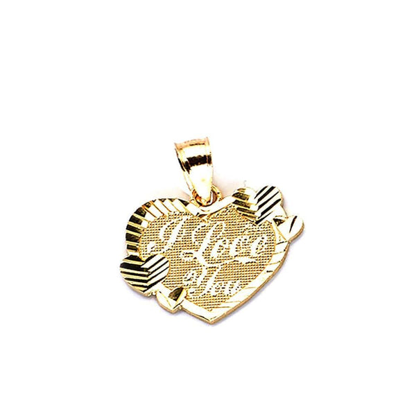 heart shape pendant in gold