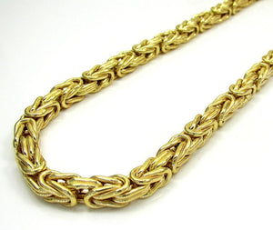 14k gold byzantine chain bracelet