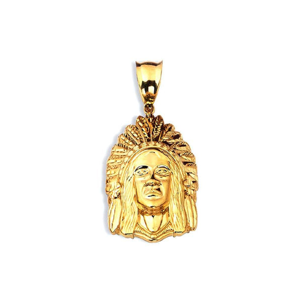 yellow gold pendant necklace