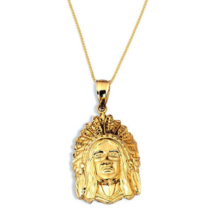 yellow gold pendant necklace