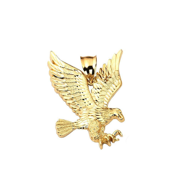 gold eagle pendant necklace