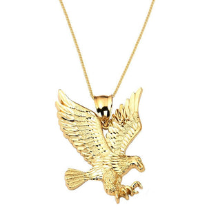 gold eagle pendant necklace