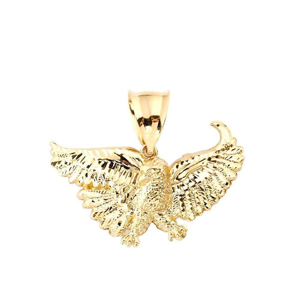 gold eagle pendant necklace