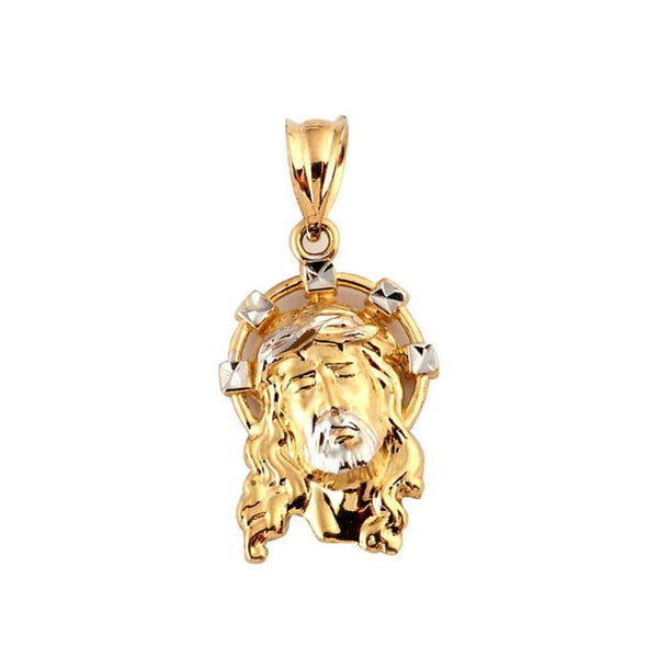 gold jesus pendant necklace