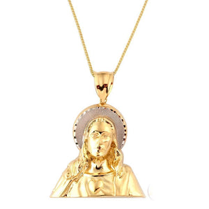 yellow gold pendant necklace