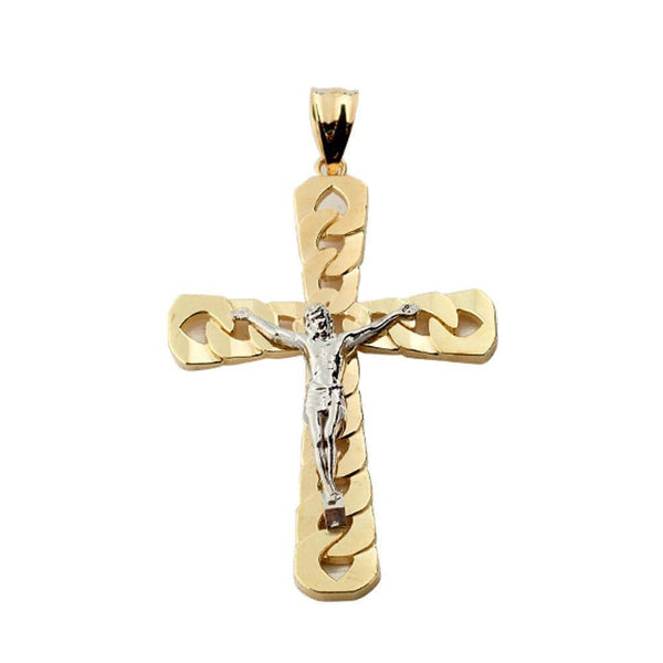 gold cross pendant necklace