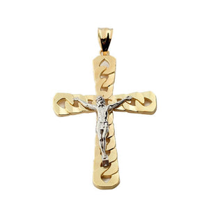 gold cross pendant necklace