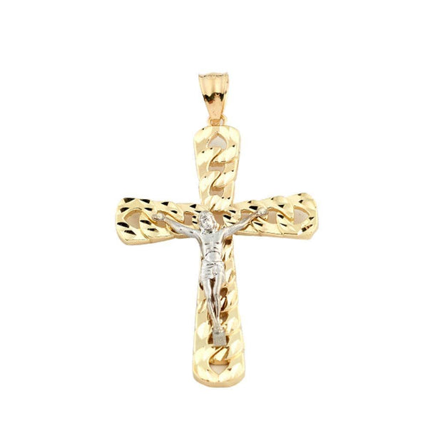 gold cross pendant necklace