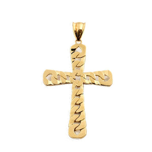 gold cross pendant necklace