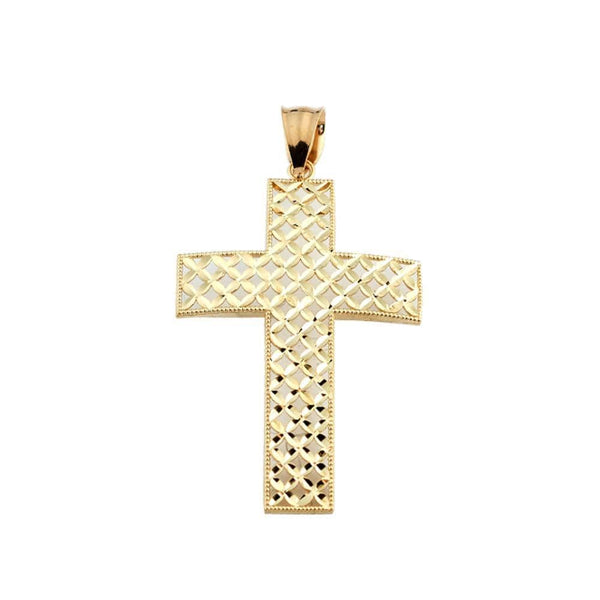 gold cross pendant necklace