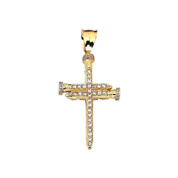 gold cross pendant necklace