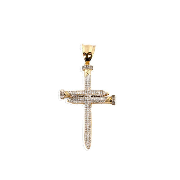 gold cross pendant necklace