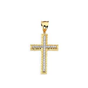 gold cross pendant necklace