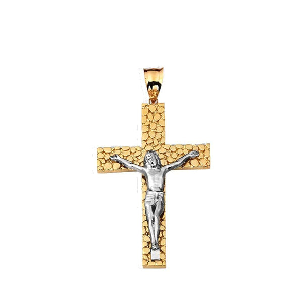 gold cross pendant necklace