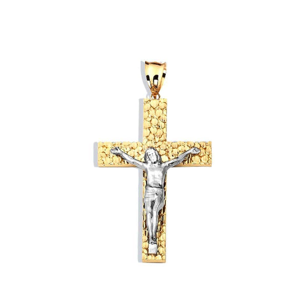 gold cross pendant necklace