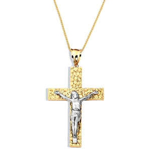 gold cross pendant necklace