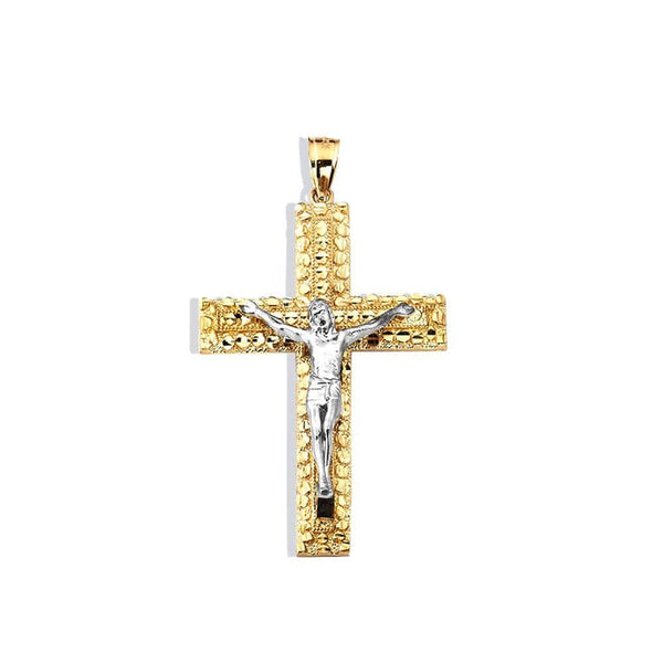 gold cross pendant necklace