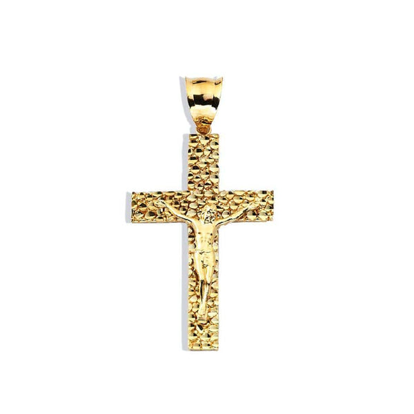 gold cross pendant necklace