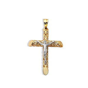 gold cross pendant necklace