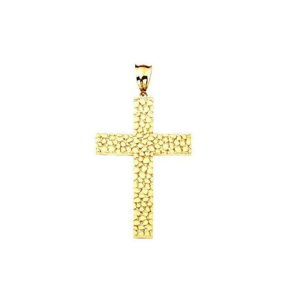 gold cross pendant necklace