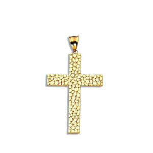 gold cross pendant necklace