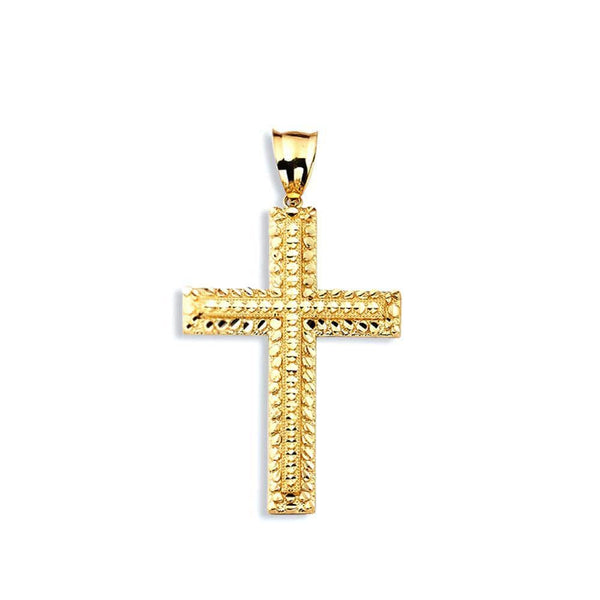 gold cross pendant necklace