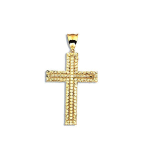 gold cross pendant necklace