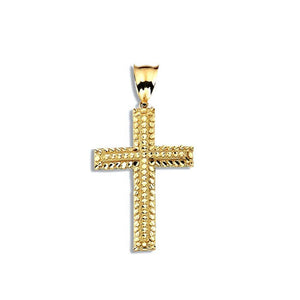 gold cross pendant necklace