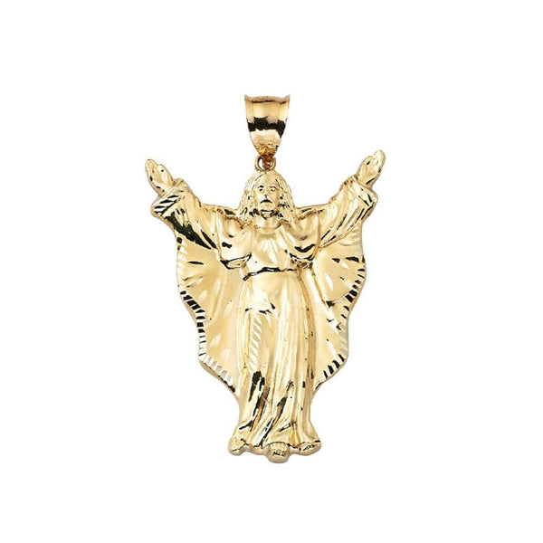 gold angel pendant necklace